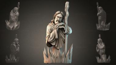 Fantasy busts Statue of Jesus Christ 3d model