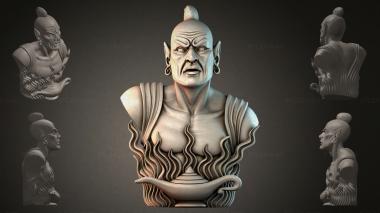 Fantasy busts Bust of an Eastern Sage 3d model