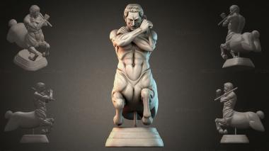 Fantasy busts Male Centaur Statue 3d model