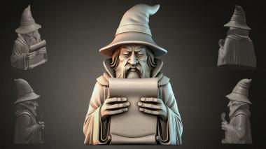 Fantasy busts The Wise Wizard 3d model