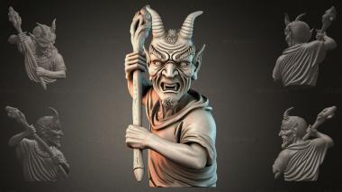 Fantasy busts Devil with a Staff 3d model