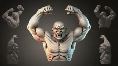 Fantasy busts Bust of an Evil Athlete 3d model
