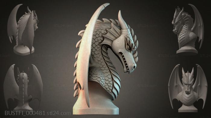 Бюсты фэнтези (BUSTFI_000481) 3D модель для ЧПУ станка