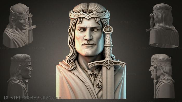 Бюсты фэнтези (BUSTFI_000489) 3D модель для ЧПУ станка