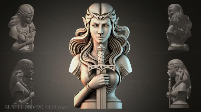 Бюсты фэнтези (BUSTFI_000490) 3D модель для ЧПУ станка