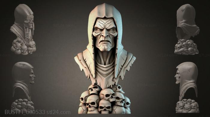 Бюсты фэнтези (BUSTFI_000533) 3D модель для ЧПУ станка