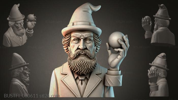 Бюсты фэнтези (BUSTFI_000611) 3D модель для ЧПУ станка