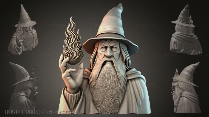 Бюсты фэнтези (BUSTFI_000637) 3D модель для ЧПУ станка