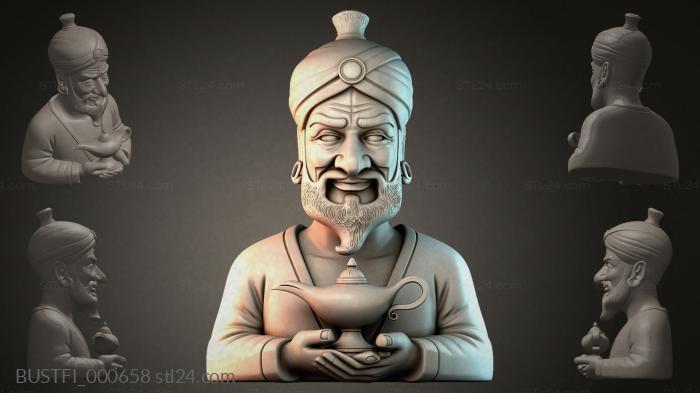 Бюсты фэнтези (BUSTFI_000658) 3D модель для ЧПУ станка