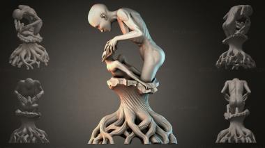 Fantasy busts Abstract human figure 3d model