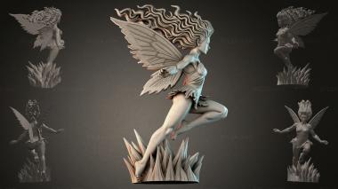 Fantasy busts Fairy with wings 3d model