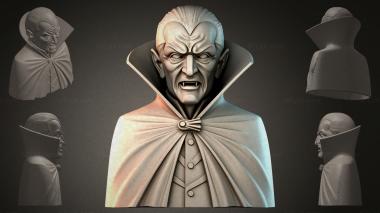 Fantasy busts Portrait of a Vampire Bust 3d model