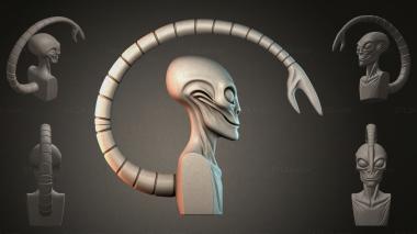 Fantasy busts Alien Bust 3d model