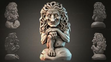 Fantasy busts Gnome on a Rock 3d model
