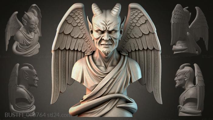 Бюсты фэнтези (BUSTFI_000764) 3D модель для ЧПУ станка