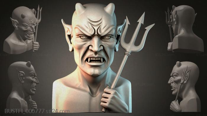 Бюсты фэнтези (BUSTFI_000777) 3D модель для ЧПУ станка