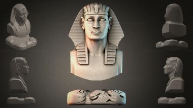 Fantasy busts Bust of an Egyptian pharaoh 3d model