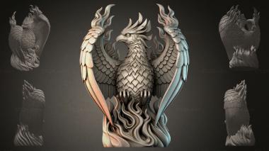 Fantasy busts Owl with spread wings 3d model