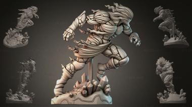Fantasy busts Mummy with Crystals 3d model