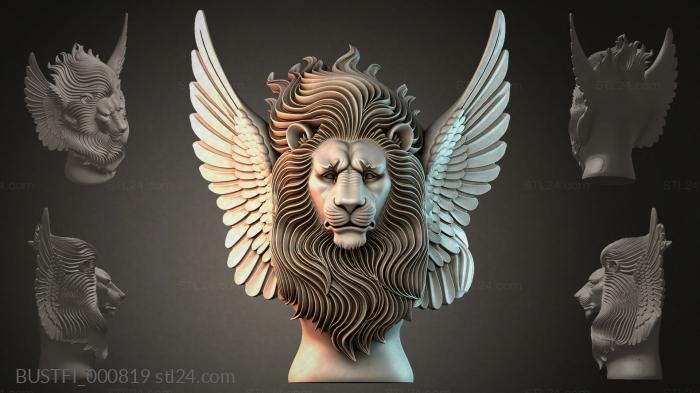 Lion with wings 3d STL model