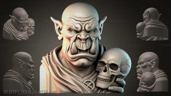 Orc with a Skull 3d STL model