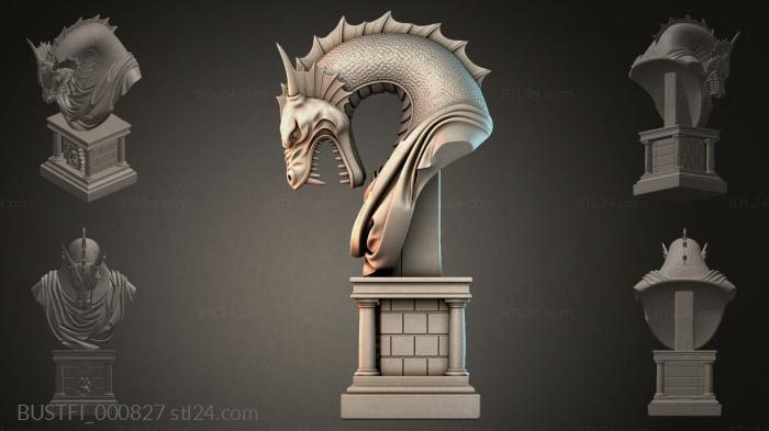 Bust of a Sea Dragon 3d STL model