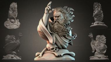 Fantasy busts Bust of the Wind God 3d model
