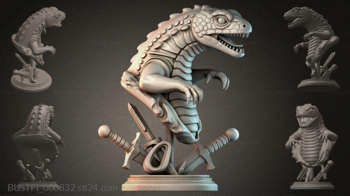 Dinosaur with Swords 3d STL model