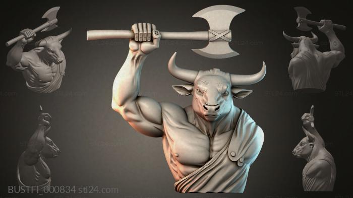 Bull with an Axe 3d STL model