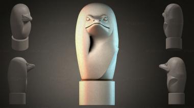 Fantasy busts Abstract Bird Head 3d model