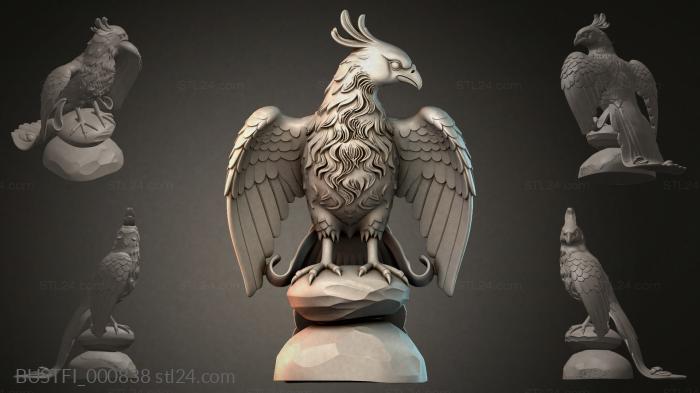 Bird sculpture 3d STL model