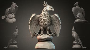 Fantasy busts Bird sculpture 3d model