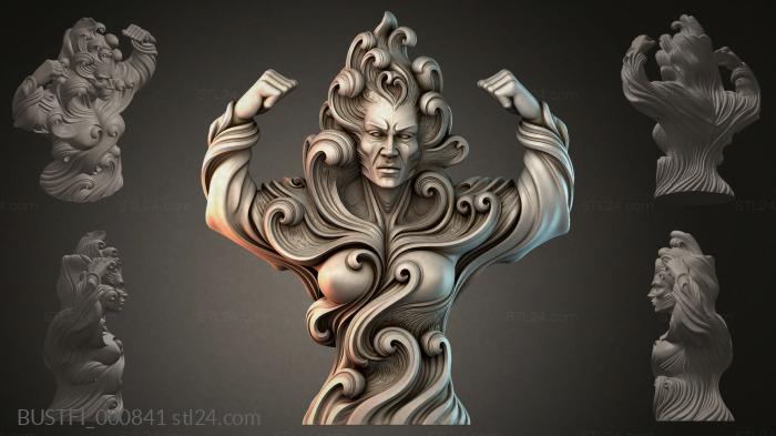 Male bust sculpture 3d STL model