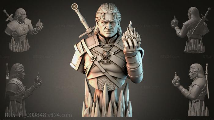 Бюсты фэнтези (BUSTFI_000848) 3D модель для ЧПУ станка