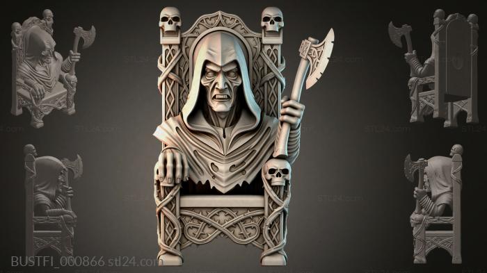 Бюсты фэнтези (BUSTFI_000866) 3D модель для ЧПУ станка