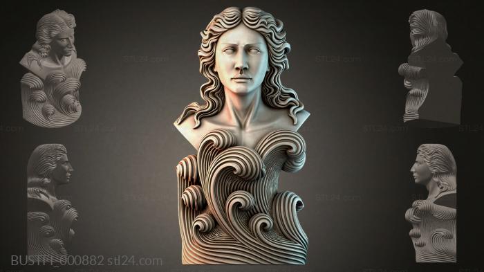 Бюсты фэнтези (BUSTFI_000882) 3D модель для ЧПУ станка