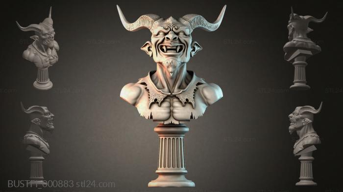 Бюсты фэнтези (BUSTFI_000883) 3D модель для ЧПУ станка
