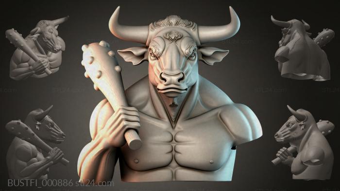 Бюсты фэнтези (BUSTFI_000886) 3D модель для ЧПУ станка