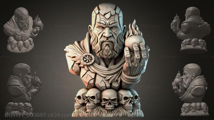 Бюсты фэнтези (BUSTFI_000889) 3D модель для ЧПУ станка