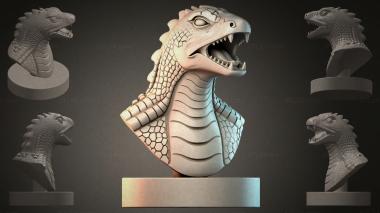 Fantasy busts Dragon Bust 3d model