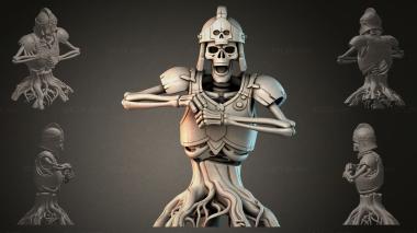 Fantasy busts Skeleton in Armor 3d model