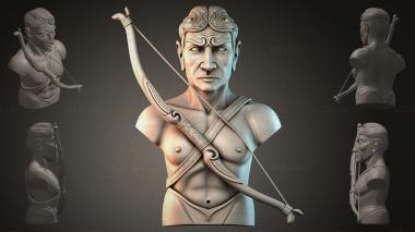Fantasy busts Archers Bust 3d model