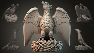 Fantasy busts Eagle on the nest 3d model