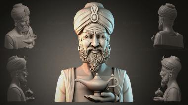 Fantasy busts Bust of an Eastern Sage 3d model