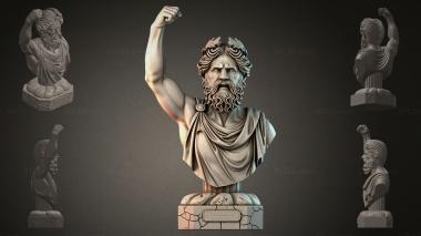 Fantasy busts Bust of an ancient Greek god 3d model