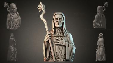 Fantasy busts Grim Skull Monk 3d model