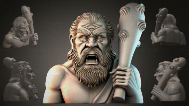 Fantasy busts Bust of an Ancient Warrior 3d model