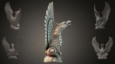 Fantasy busts Eagle with spread wings 3d model