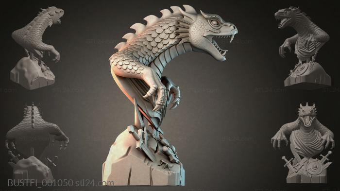 Dragon on a Rock 3d STL model