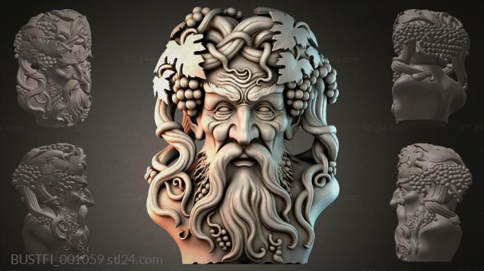 Bust of an Ancient God 3d STL model